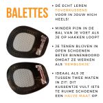 Zwarte balettes – tegen pijn in je voeten in hoge hakken