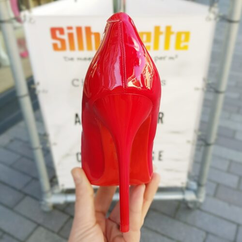 Rode lakpumps | Rode stiletto hak pump