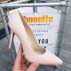 Nude pumps in echt leer met naaldhak | Brenda zaro pumps pale nude