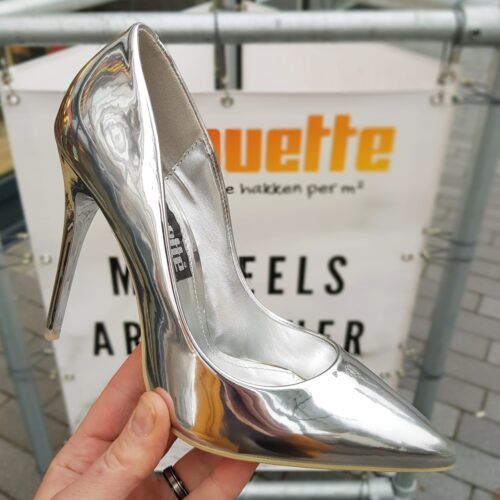 Pumps met hoge hak zilver | Silhouette Rotterdam