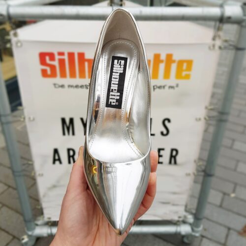 Pumps met hoge hak zilver | Silhouette Rotterdam