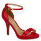 Rode sandaaltjes met hak en enkelbandje Vizzano | Rode Vizzano-sandaaltjes met naaldhak
