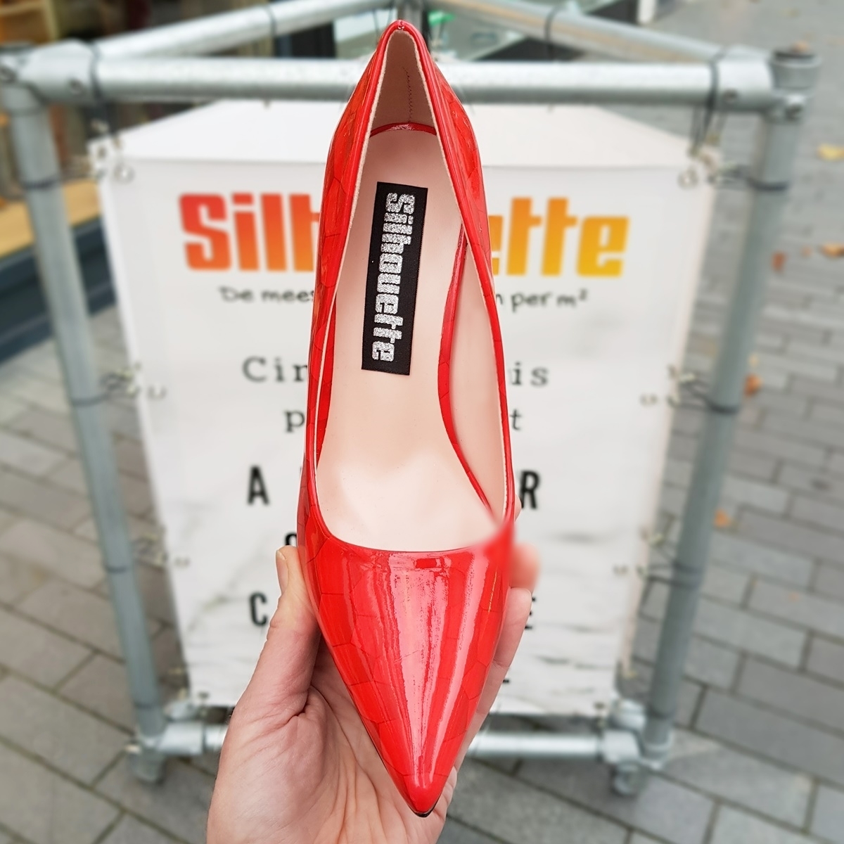 Hologram pumps met hoge stiletto hakken | Pumps met hologram print en naaldhak