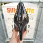 Grote maten pumps two tone zwart zilver | Zwart met zilveren pump in grote maten