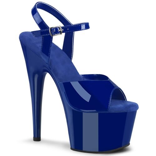 Kobalt blauwe Pleaser hakken | Blauwe sandalen met hoge hak