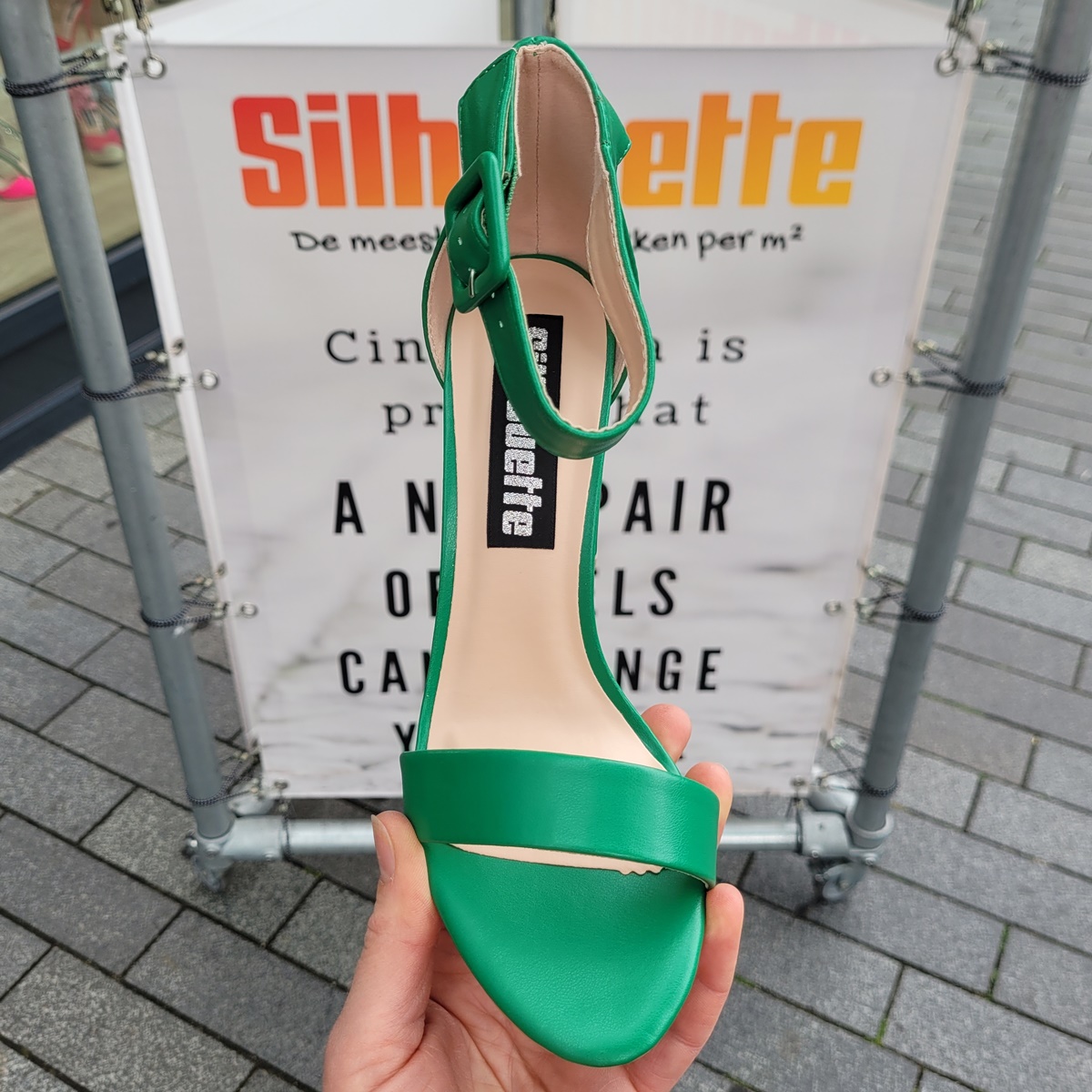 Groene sandalen met blokhak | Groene blokhakken