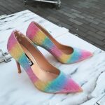 Unicorn pumps met hoge hakken | Spitse unicorn pumps met naaldhakken