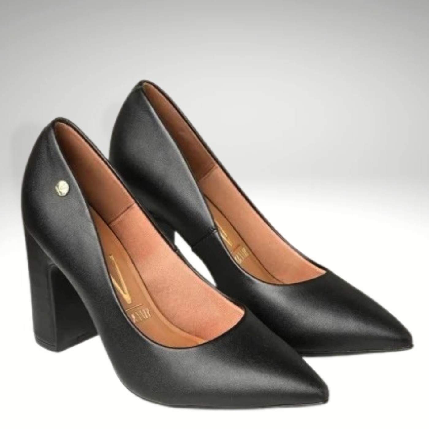 Comfortabele zwarte pumps met blokhak | Zwarte blokhak pumps met voetbed