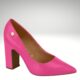 Comfortabele roze pumps met blokhak | Roze blokhak pumps met voetbed