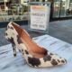 Pumps met koeienprint en naaldhak van Vizzano | Koeienprint pumps met hoge hak