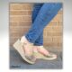 Goudkleurige sleehakken met open teen | Gouden sleehakken met touwzool