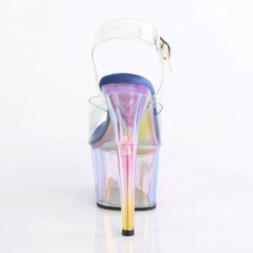 Clear Pleaser heels met regenboog effect | Transparante Pleaser hakken